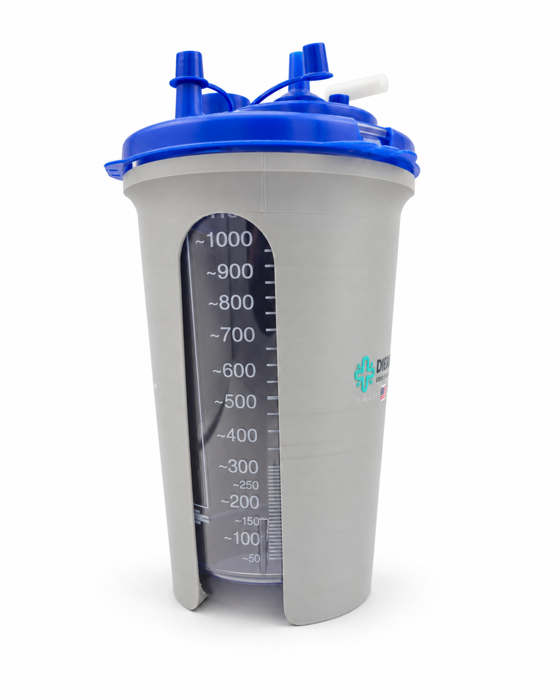 Dignova™ Privacy Holder for Cardinal/McKesson 1200cc Hard Canisters — assembled alternate canister