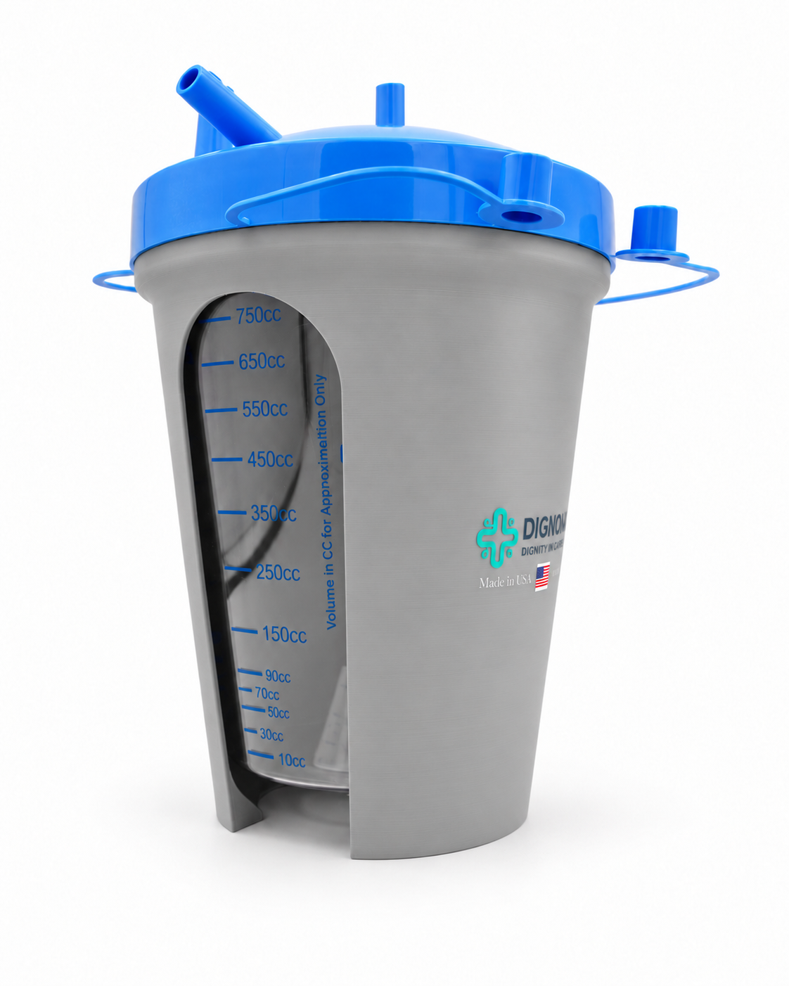 Dignova™ Privacy Holder for Medline 850cc Hard Canisters — Tabletop — assembled