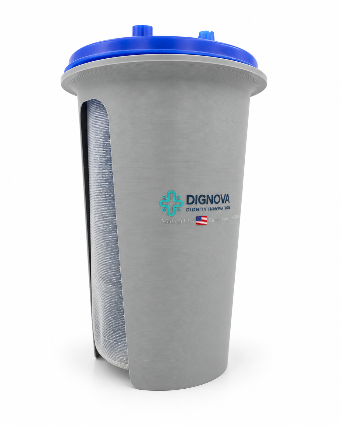 Dignova™ Privacy Holder for Cardinal Health 1500cc Canisters — assembled view