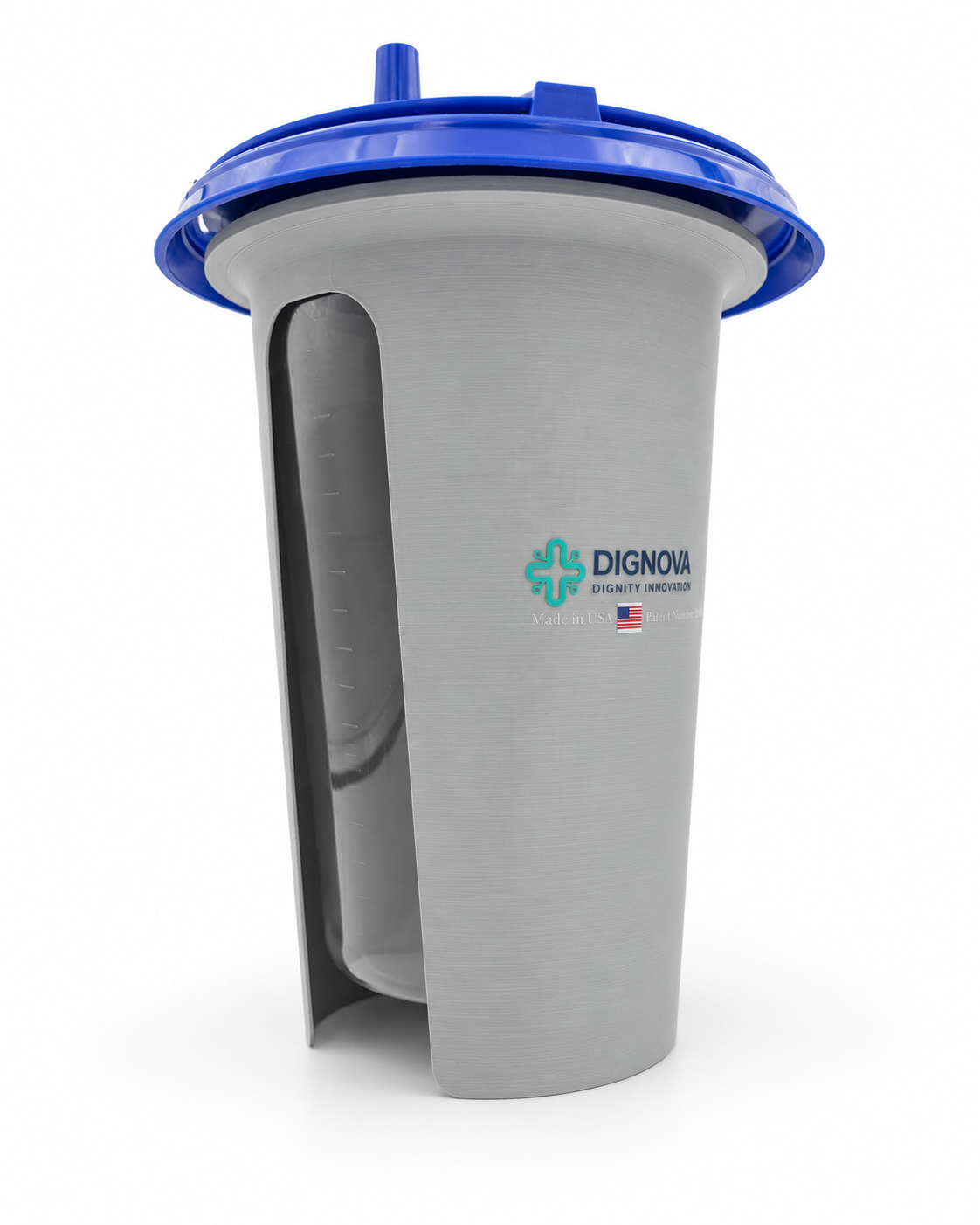 Dignova™ Privacy Holder for Cardinal Health 1500cc Canisters — assembled front